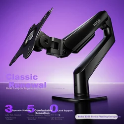 Brateck Nosač za monitor, 11.7x56.2x59.2 cm, Crni
