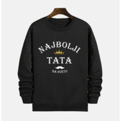 MAFIMI Muški duks Najbolji tata, Crni