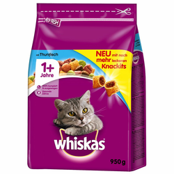 Whiskas blazinice 1+ tuna - Varčno pakiranje: 2x14 kg