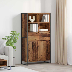 Kreveta 2 pcs Staro drvo 81 x 36 x 150.5 cm Konstruirano drvo