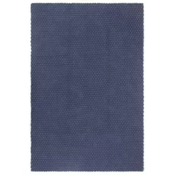 Tepih pravokutni modri 180x250 cm pamučni