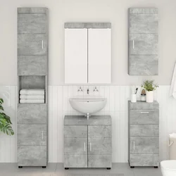 Set namještaja za kupaonicu TULUM 5 pcs Betonski sivi