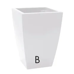 Baštenska saksija Logos Gloss bela