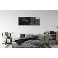 tulup.si Steklena slika Temačne številka 140x70 cm 4 obešalnika