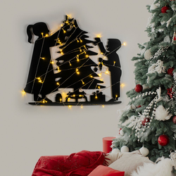 WALLXPERT Zidna dekoracija XMASBLACK 016