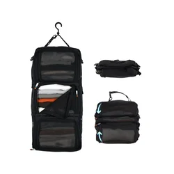TRAVEL DUDE Potovalna torba Hanging Packing Cube mit Kompression, Hängende Packwürfel für Rucksack und Koffer, Reise Regal in , Črna črna