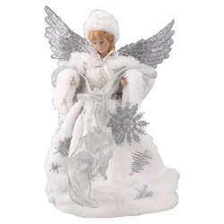 FESTA Novogodišnja figura Vila Angel 10, 30cm, Bela