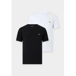 Emporio Armani Majica črna/bela