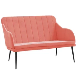 Vidaxl Klop roza 110x76x80 cm žamet