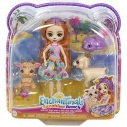 Enchantimals Kozja družina Punčka + komplet živali Golita Koza