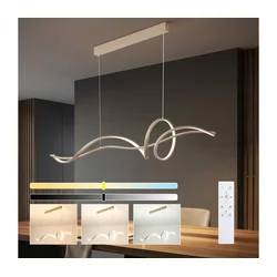 Brilagi - LED prigušiva luster na sajli SIGNATURE LED/55W/230V 120x23 cm bež + daljinski upravljač