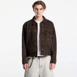 Jakna Vans Check 5 Denim Trucker Jacket Black/ Vintage Cocoa M