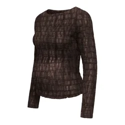 Only Maternity Majica OLMJade temno rjava
