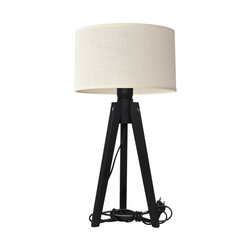 Stona lampa ALBA 1xE27/15W/230V krem/borovina