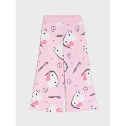 Sinsay - Pantalone širokih nogavica sa šarom Hello Kitty - pastelno roze