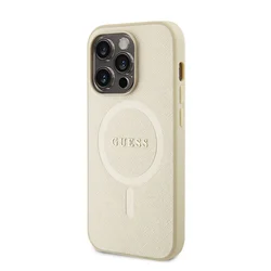 GUESS Maska za telefon Hc PU Saffiano Magsafe za iPhone 15 Pro bez
