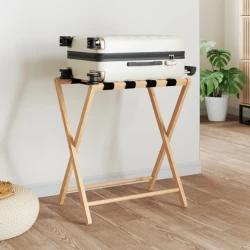 vidaXL Stojalo za prtljago 68,5x38x58 cm bambus