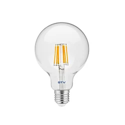 GTV LED sijalica E27 8W G95 3000K 800lm FILAMENT