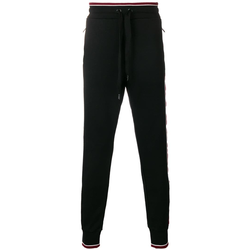 Dolce & Gabbana-contrast band track pants-men-Black