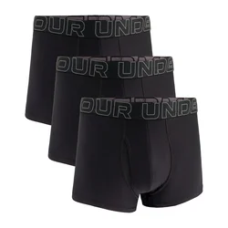 Bokserji Under Armour M Perf Tech 3in 3-Pack Black XXXL