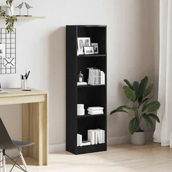 Biblioteka crni hrast 40x24x143 cm Inženirsko drvo