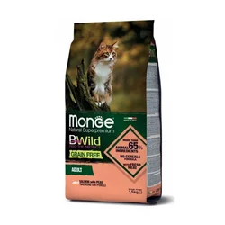 MONGE Suva hrana za mačke Bwild losos i grašak bez žitarica 1.5kg