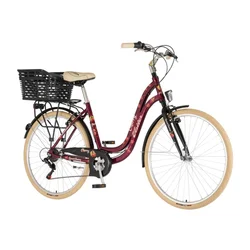 Bicikl Fashion Visitor Cherry 28 Alu 19 V-Brake 6 Brzina 155-178cm (S/M) Crveni Perla Uv Sjaj