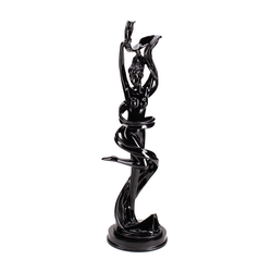 DIKER HOME Elegantna figura devojke, Crna