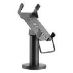 S-Box PTM 03 NOSAČ ZA POS terminal - Stoni, Kompatibilni POS Aparati Verifone VX520 Terminal, Dimenzije panela 179 x 86 x 27mm, Vertiklni nagib +45-45, Horizontalno okretanje +180-180, Visina 176 mm, Silikonski uložak sprečava uređaj od ogrebotina i slučajnog pada (sigurno drži uređaj u mestu), Ručka za lako i sigurno pomeranje terminala u stranu ka kupcu, Vođica za kablove ugrađena sprečava moguć