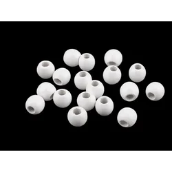 Lesene kroglice O13 in 14 mm - (O13 mm) bele (20 g)