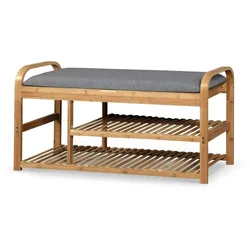 eoshop omara za čevlje ST13 bambus, siva