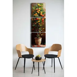 Wallxpert Slika na platnu 3P4545BSRC-006, 45 x 45 cm, 3 dela