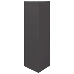 Vidaxl Vrtno cvetlično korito črno trikotno 30x26x75 cm jeklo