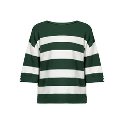 Imily Bela Pulover temno zelena/bela