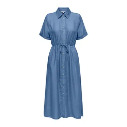 ONLY Dolga srajca ONLCHARIS moder denim