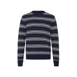BLEND Pulover BHBRANKO marine/siva/antracit/off-bela