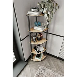 Hanah Home Polica za knjige 34x139x34 cm, Hrast