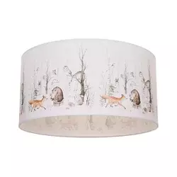 Dečije stropno svetlo KIDS ROOM 1xE27/60W/230V, prečnika 40 cm, sa motivom životinja