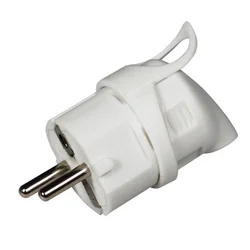 Commel utikac ugaoni sa uzemljenjem 16a 250v, beli ( c290-201 )