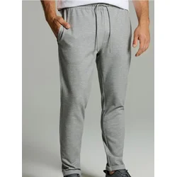 Sinsay - Dres pantalone od strukturisanog pletenog materijala - svetlo siva