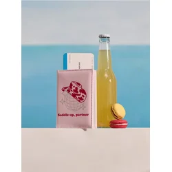 Sinsay - Futrola za pasoš sa kaubojskim motivom - roze