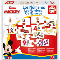 Náučná hra Učíme sa čísla Mickey & Friends Educa s obrázkami a počtami DU19327