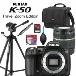 PENTAX fototaparat K-50 + 18-200 Travel Zoom KIT