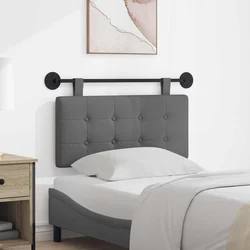 vidaXL Visoki naslon za glavo Temno siva 90 x 55 x 5 cm blago