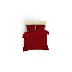 Lessentiel Maison Stripe Premium Set satenska posteljina i 2 jastučnice, 200 x 220 cm, Bordo