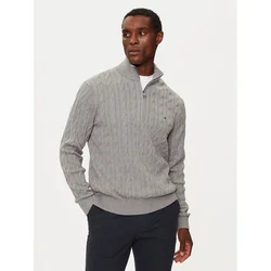 Tommy Hilfiger Pulover Classic MW0MW36532 Siva Regular Fit