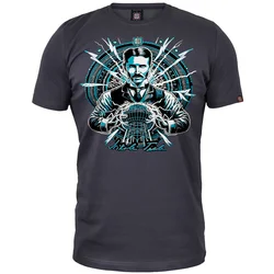 011Shop Muška majica kratkih rukava Nikola Tesla, Tamnosiva