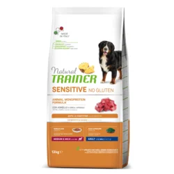 Trainer Natural Sensitive Adult No Gluten Jagnjetina Medium/Maxi - 3 kg