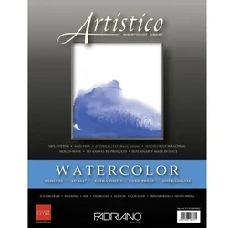 Papir Watercolour Artistico extra 56x76cm 640g (hot pressed/grana satinata) Fabriano 1/10