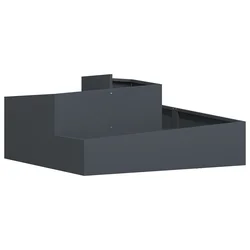 Vrtna saksija Antracit 100 x 100 x 50 cm Čelična vrata